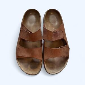 ECCO Cozmo Men's Nubuck Two Strap Sandal size 8.5